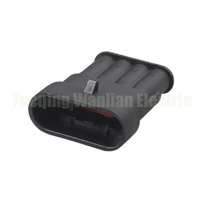 282106-1 Conector automático de 4 pines Conectores eléctricos y enchufe automático impermeable sellado