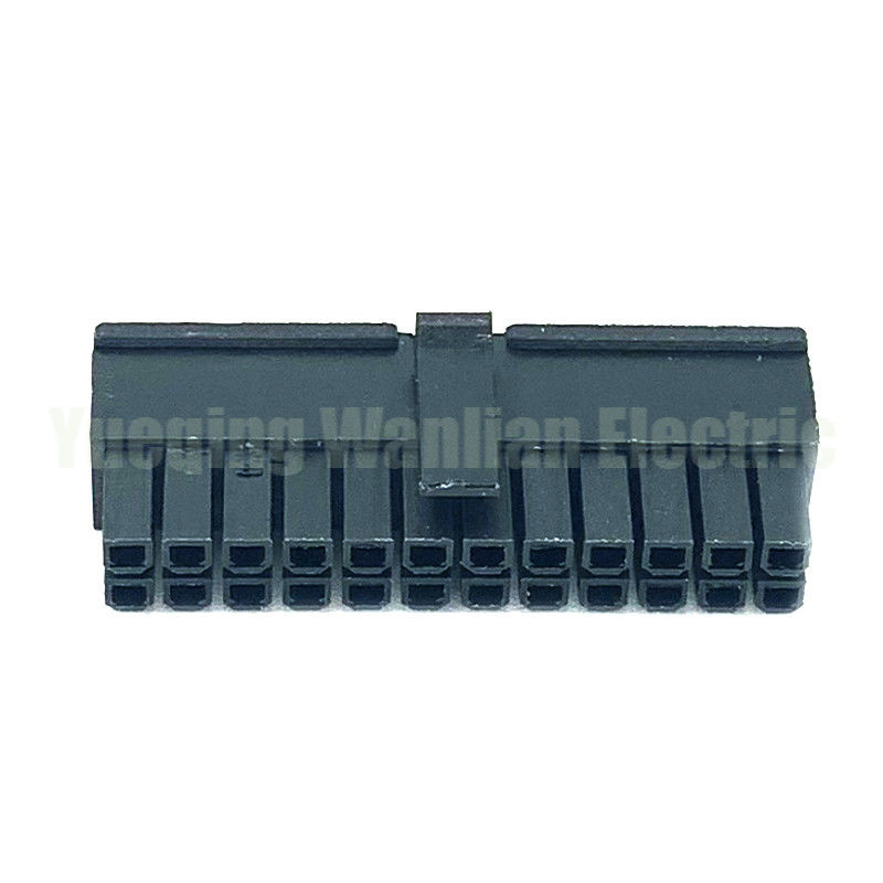 24 PIN 5557 negro hombre para PC computadora ATX placa base conector de alimentación carcasa de plástico