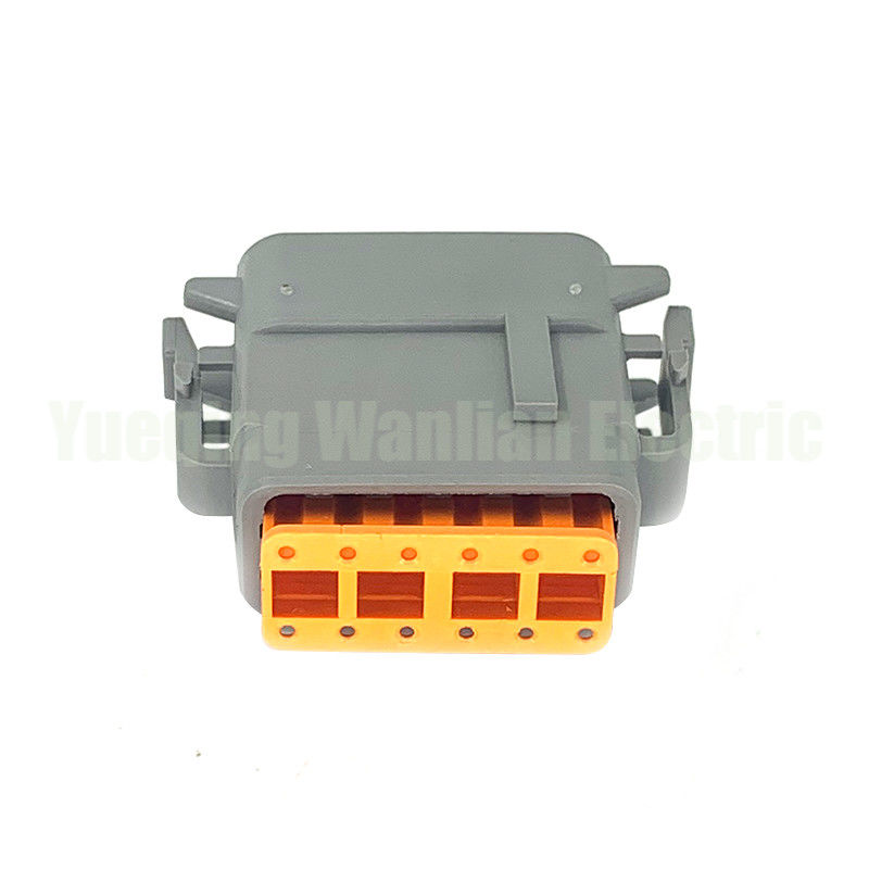 12 pin DTM06-12SA ATM06-12S conector impermeable del asiento de curvatura de la placa de soldadura de PCB