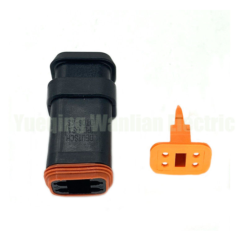 4 pin DT06-4S-EP11 enchufe eléctrico de plástico conector de cable de cable de cable de cable de cable a prueba de agua Conector femenino con tapa de extremo largo
