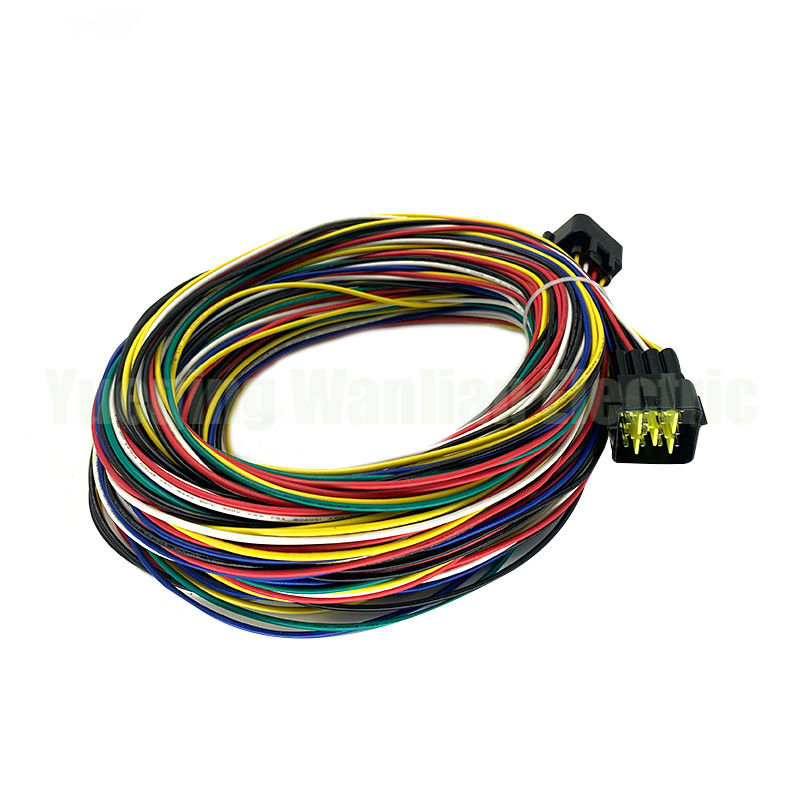 16 Pin FW-C-16M-B FW-C-16F-B Negro Furukawa Sellado Conector de conector de cable de cable eléctrico a prueba de agua