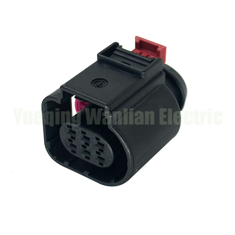 6 Pin 4H0973713 Elemento de control de la válvula de aceleración Sensor de temperatura automático Conector de deflación del enchufe