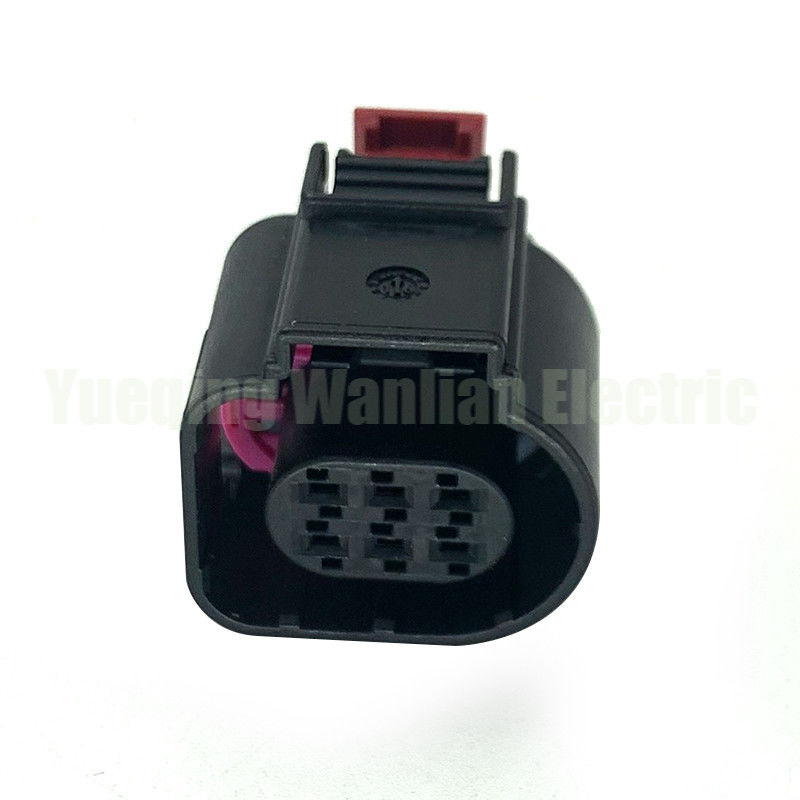 6 Pin 4H0973713 Elemento de control de la válvula de aceleración Sensor de temperatura automático Conector de deflación del enchufe