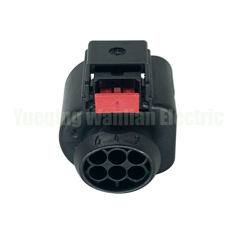 6 Pin 4H0973713 Elemento de control de la válvula de aceleración Sensor de temperatura automático Conector de deflación del enchufe