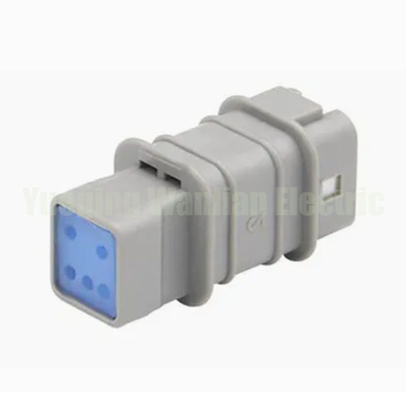 5 Pin 05T-JWPF-HHLE-D Conector impermeable de corriente gris pequeña Miniatura del interruptor conector de cable