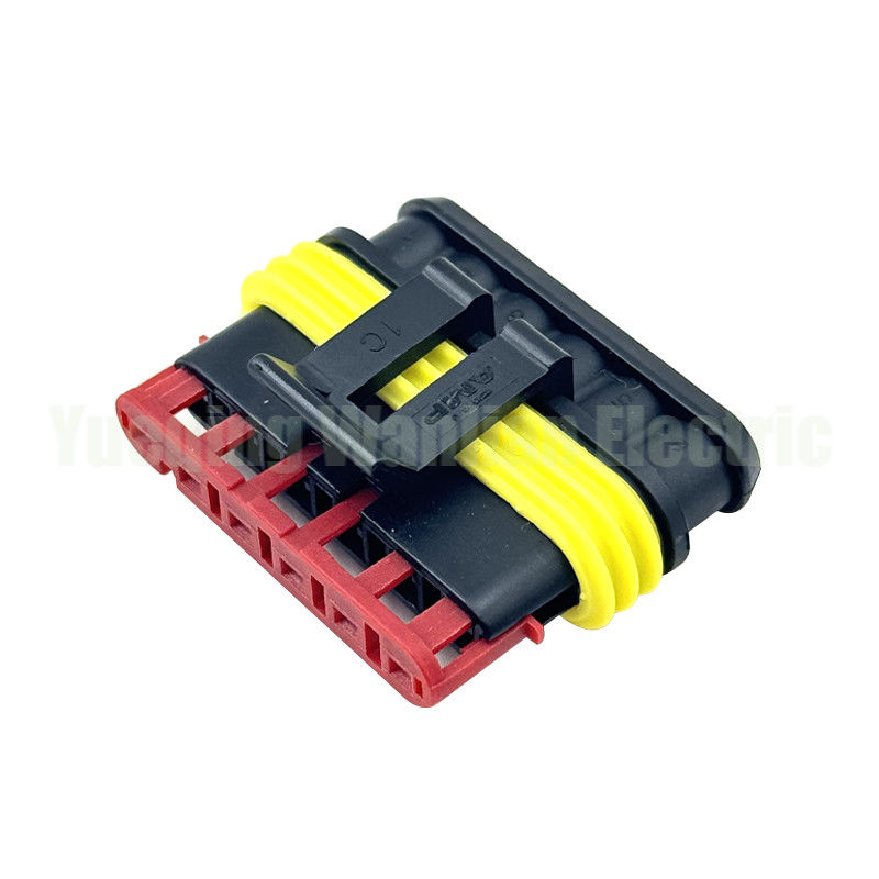 6 Pin 282090-1 Socket Circular Superseal Crimp sin contactos Conector de cable automático